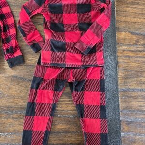 Cat & Jack Red and Black Checkered Kids Pajama Set